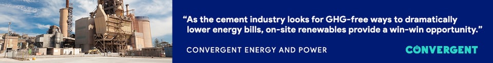 convergent, energy storage, battery storage, clean energy, cement, concrete, cement industry, reduce carbon, GHG free, solar energy, solar plus storage, renewable energy, energy storage system, energy prices