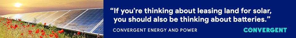 Convergent, Convergent Energy and Power, energy storage, battery storage, landowners, solar energy, land development, solar development, solar energy