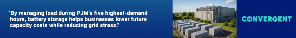 Convergent Energy and Power, Convergent, Energy Storage, Battery Storage, Data Center, Mid Atlantic, Washington DC, Curtailment, Renewable Energy, PJM, Peak Demand, Power Quality, Interconnection