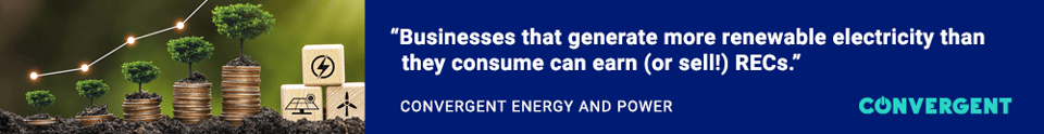 Convergent Energy and Power, Convergent, Energy Storage, Battery Storage, Solar Energy, Solar Power, Solar PV, Solar plus Storage, solar+storage, recs, renewable energy credits, renewable energy certificates, recs 101, what is a rec, tax incentives, csr, corporate social responsibility, esg