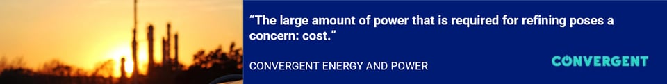 convergent, energy storage, battery storage, clean energy, cement, concrete, refineries industry, reduce carbon, GHG free, solar energy, solar plus storage, renewable energy, energy storage system, energy prices, petroleum, refinery, utility costs