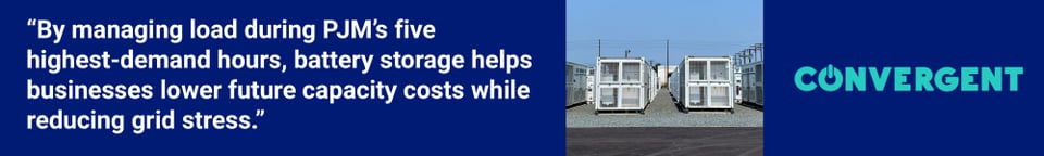 Convergent Energy and Power's blog on the Urgency Behind Battery Storage in PJM for Energy-Intensive Businesses